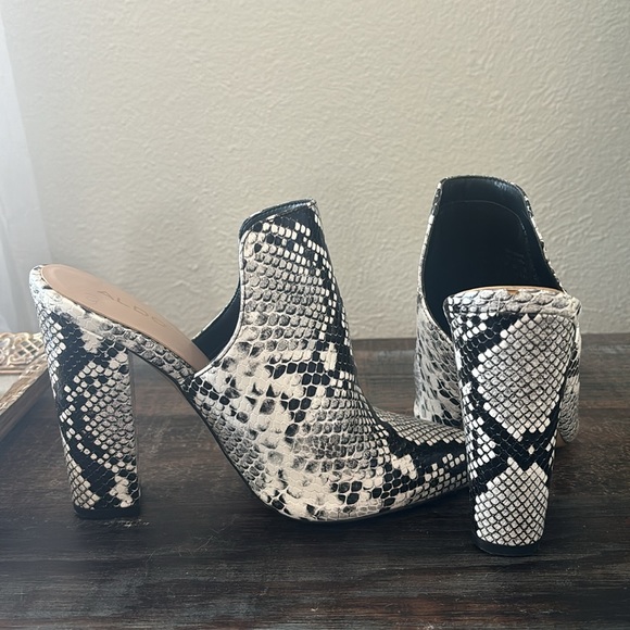 ALDO Python chunky heel - Picture 5 of 7